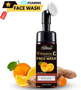 Phillauri Brightening Vitamin C Foaming with Built-In Face Brush for deep cleansing Face wash Face Wash