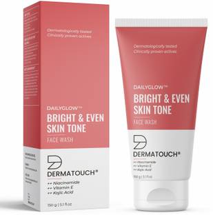 Dermatouch Bright & Even Tone  with Niacinamide, Vitamin E and Kojic Acid Face Wash