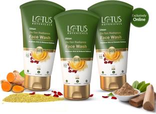 Lotus Botanicals Ubtan De-Tan Radiance  | Infused with 24K Gold Face Wash
