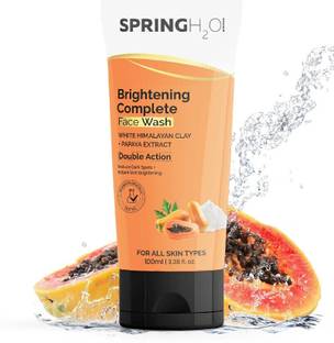 SPRING H2O Brightening Complete Papaya Extract For Reduce Dark Spot& Instant Glow  Face Wash
