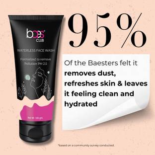 baes club Waterless  - Formalized To Remove Pollution PM 2.5 - 100g Face Wash
