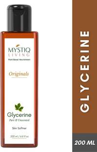 Mystiq Living Glycerine (Vegetable) Pure and Unscented - For Face, Skin and Body Care Face Wash