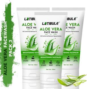 Latibule Aloevera Facewash For Skin Brightening & Lightening , Pimple Removing , Anti-Acne facewash Face Wash