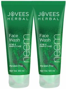 JOVEES Neem for Acne & Pimple Prone Skin with Tea Tree ,Rosemary & Lemon Face Wash