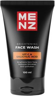 MENZ Luxury Brightens Skin Tone Cleanser With Vitamin C & Salicylic Acid For Gents Face Wash