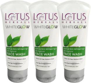 LOTUS Herbals WhiteGLOW Active Skin Whitening + Oil Control Face Wash
