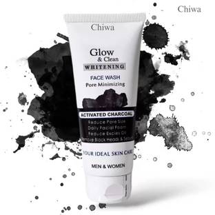 CHIWA Glow & Clean Whitening  Activated Charcoal Radiance Technology Face Wash