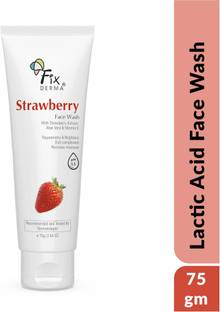 Fixderma Strawberry  with Vitamin E, Face Cleanser for Soft and Glowing Skin Face Wash