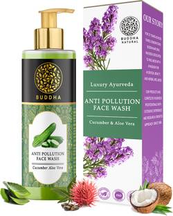 BUDDHANATURAL Anti Pollution Face Cleanser - Absolute Detox Facial Cleanser, Deep Clean Face Wash