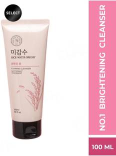 The Face Shop Rice Water Bright Foaming Cleanser,  for glowing skin & even skin tone Face Wash