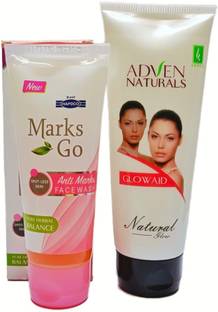 Adven Naturals Glowaid Cream And Marks Go Anti Marks  (Set of 2) Face Wash