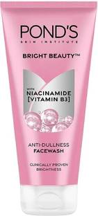 POND's Bright Beauty Spot-less Glow  With Vitamins, Removes Dead Skin Cells & Dark Spots, Double Brightness Action, All Skin Types Face Wash