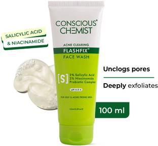 Conscious Chemist Salicylic Acid  | Oily & Acne Skin | Unclogs Pores & Reduces Oil Face Wash