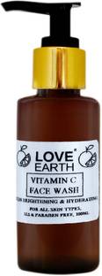 LOVE EARTH Vitamin C  With Vitamin C For Skin Hydration Face Wash
