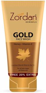 ZORDAN Gold face wash contains Honey & Vitamin E (Pack of 1) Face Wash