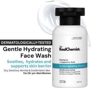 The Real Chemist Gentle Cleanser for Sensitive Skin | Panthenol + Hyaluronic Acid | Dermatologist Recommended Face Wash