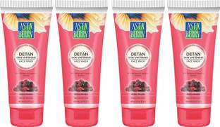 ASTABERRY Detan Skin Whitening - ( Pack of 4) 4* 60ml Face Wash