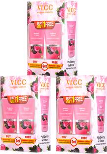 VLCC Mulberry & Rose Facewash Buy One Get One(Pack of 3) Face Wash