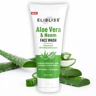 ELIBLISS Herbal Acne Repair for Clear Skin with Neem|Aloe Vera Gel  Face Wash