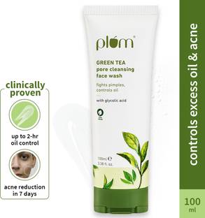 Plum Green Tea For Oily, Acne-Prone Skin | Controls Oil, Fights Pimples | Non-Drying Face Wash