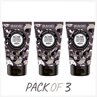 DR.RASHEL ACNE CONTROL FACE WASH FOR MEN THAT CLEARS PIMPLE PARABEN FREE (PACK OF 3) Face Wash