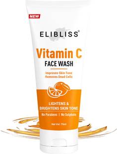 ELIBLISS Natural Vitamin C Clean & Brighten Skin Oil Free Look Instant Glow  Face Wash
