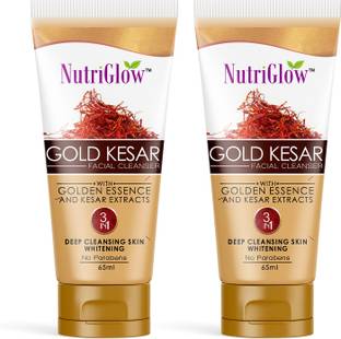 NutriGlow Gold Kesar Facial Cleanser (Pack of 2) Face Wash