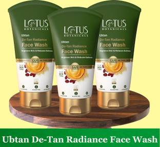 Lotus Botanicals Ubtan De-Tan Radiance  ( Pack of 3 ) ( 100ml * 3 ) Face Wash
