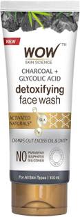 WOW SKIN SCIENCE Activated Charcoal -with Activated Charcoal Beads-No Sulphates & Parabens Face Wash