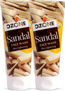OZONE Sandal Face wash | Goodness of Sandalwood | All Skin Types | Pack of 2 Face Wash