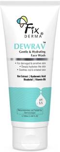 Fixderma Dewrav Gentle & Hydrating  with 6% Oats Extract, Provides Hydration Face Wash