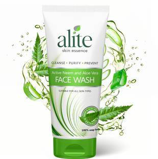 alite 100% Soap-Free with Active Neem & Aloe Vera | Gentle & Refreshing Face Wash