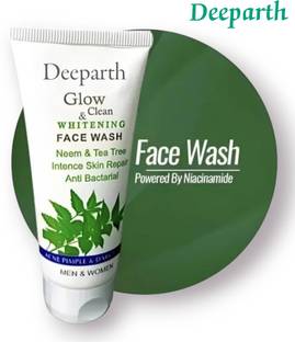 Deeparth Glow & Clean Neem And Tea Tree Whitening 100ml, Reduces Scars & Dark Spots, pimple control, for skin brightning, for all skin types DNFW06 Face Wash