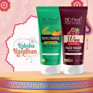 Biofresh Pure Herbal Neem Turmeric & Wine  Face Wash
