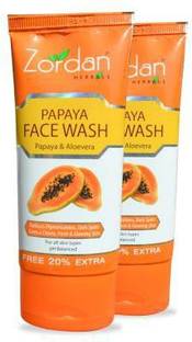 ZORDAN Papaya Facewash 120ml Pack Of 2 (240ml) Face Wash