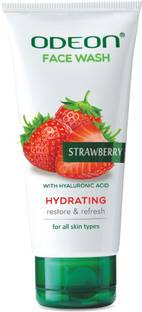 ODEON Strawberry  with Hyaluronic Acid I Deep Cleansing and Hydrating Face Wash