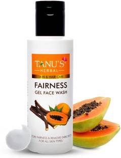 Tanu's Herbal Licorice-Papaya Gel  - 100gm Gentle Cleansing with Herbal Ingredients Face Wash