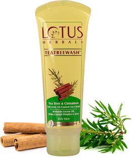 LOTUS HERBALS Tea Tree & Cinnamon Anti Acne Oil Control Face Wash