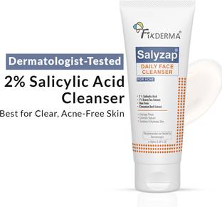 Fixderma Salyzap Face Cleanser 2% Salicylic Acid for Oily & Acne Prone Skin  Face Wash