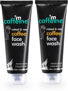 mCaffeine Coffee Face Cleanser for Glowing Skin, Dirt Removal, Pack of 2, D TAN Face Wash