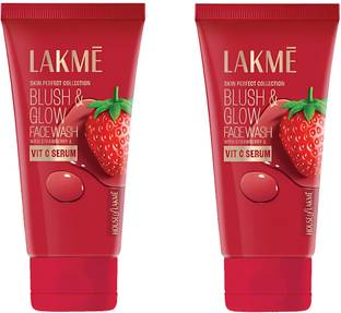 Lakmé Blush & Glow Strawberry Blast ,Gentle Facewash Cleanser Face Wash