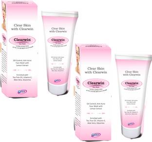 ZEE DRUGS Clear Skin with Clearwin  with Lemon Extract I Oil Control I Anti Acne Face Wash