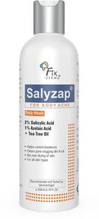 Fixderma 2% Salicylic Acid Salyzap Body Wash For Body Acne, Back, Shoulders, Arms Face Wash