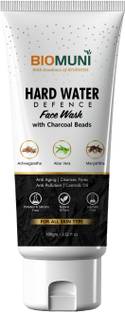 BIOMUNI Water Defence  - Oil Control, Anti-Acne, Anti-Pollution, Anti-Ageing, Lighten Skin, Ayurvedic- Ashwagandha, Aloe Vera, Manjishtha, Licorice, Apple Cinnamon 100Ml Face Wash