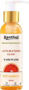 Renthol Vitamin C Anti- blemish Glow  With Deep Cleansing I Brightening, Skin Illuminating Face Wash