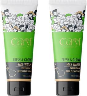 CARYL Fresh & Glow  Combo 100ml Each-With Aloevera,Turmeric and Kiwi Extract Face Wash