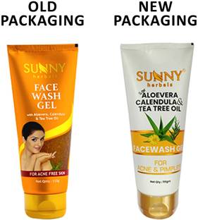 Sunny Herbals  Gel (With Aloevera, Calendula & Tea Tree Oil) Face Wash