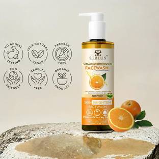 RKG Sirius Khadi Vitamin C Face wash for Instant Skin Brightening & Ulta Glow Radiance | Reduce dark Spots & Blemish | Men & Women Face Wash