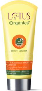 Lotus Organics+ Vitamin -C Radiance Booster Cleanser |Lemon Verbena  | For Radiant Glow Face Wash