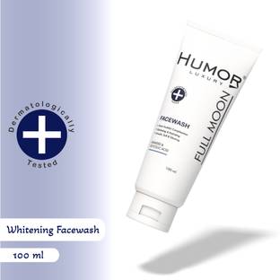 Humor Luxury Full Moon Skin Brightening  for Glowing Skin – Seaweed, Glycolic Acid, Aloe Vera & Niacinamide |Dermatologically Tested Face Wash